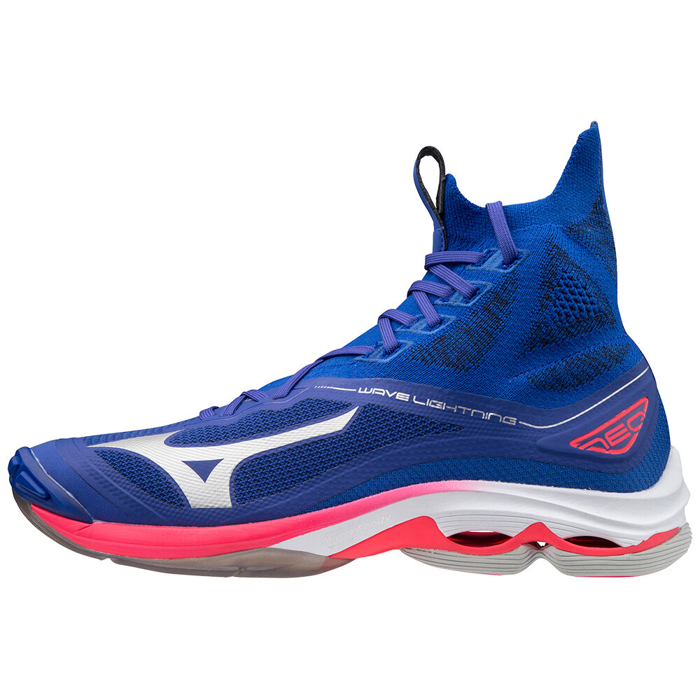 Zapatillas Voleibol Mizuno Wave Lightning Neo Hombre Azules/Rosas Plateadas Outlet ULWC-83012